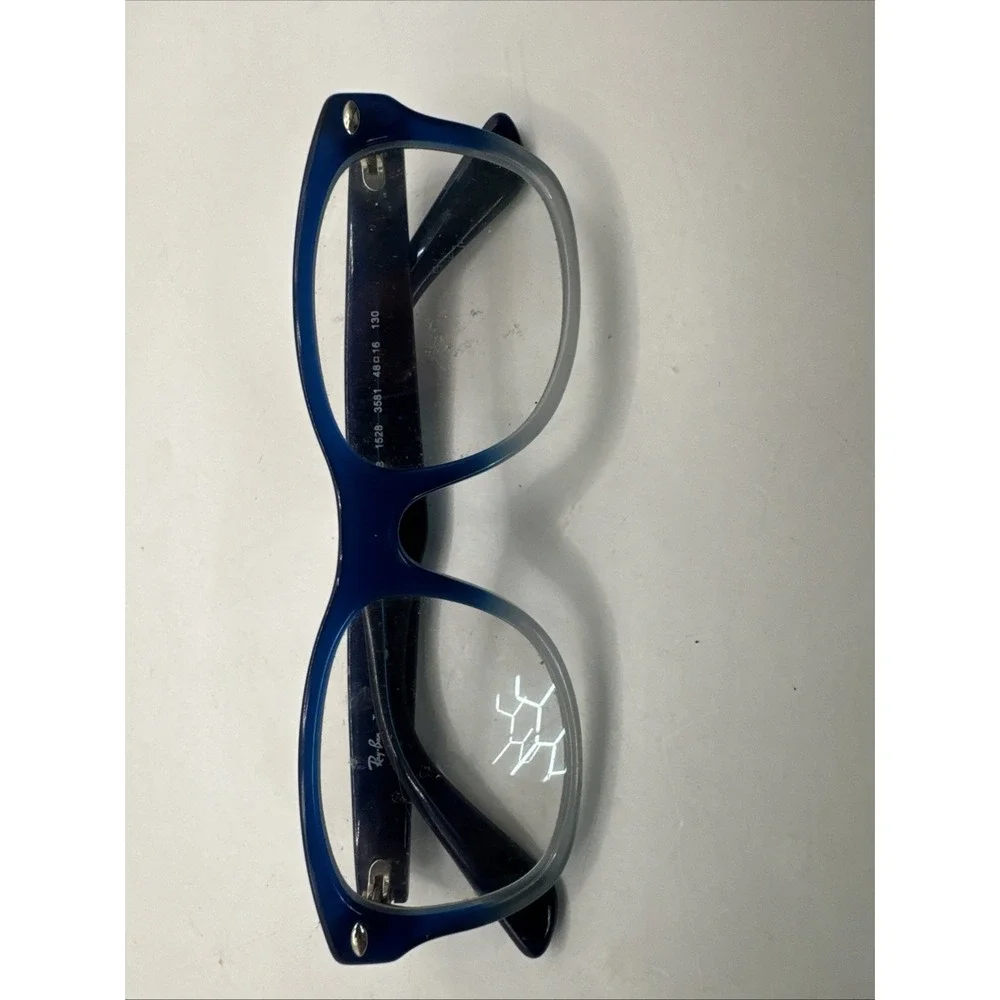New! RB 1528 3581 Ray-Ban 46-16-125 Polished Blue Fade Frame Only